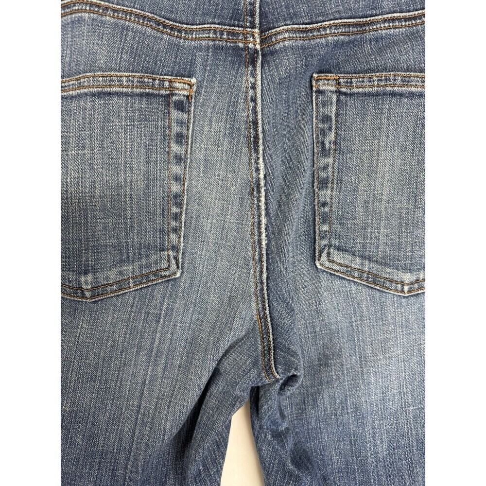 Eileen Fisher Jeans Womens 8 Blue Straight Leg Cotton Stretch Medium Wash Denim - Picture 4 of 9